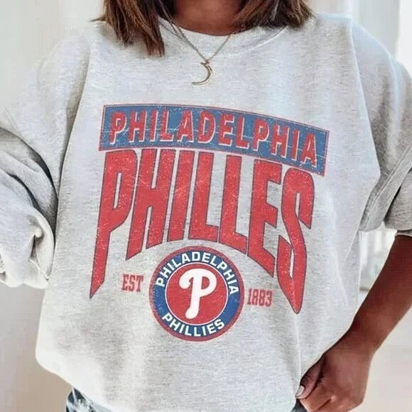 Retro 1883 Philadelphia Phillies Baseball Sweatshirt, Vintage MLB Phillies shirt - Picture 1 of 4